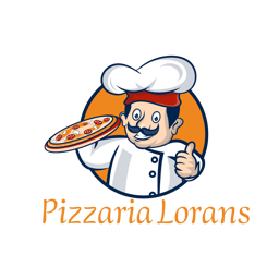 Pizzaria Lorans logo.